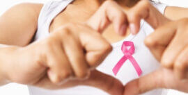 Blog woman with breast cancer awareness ribbon